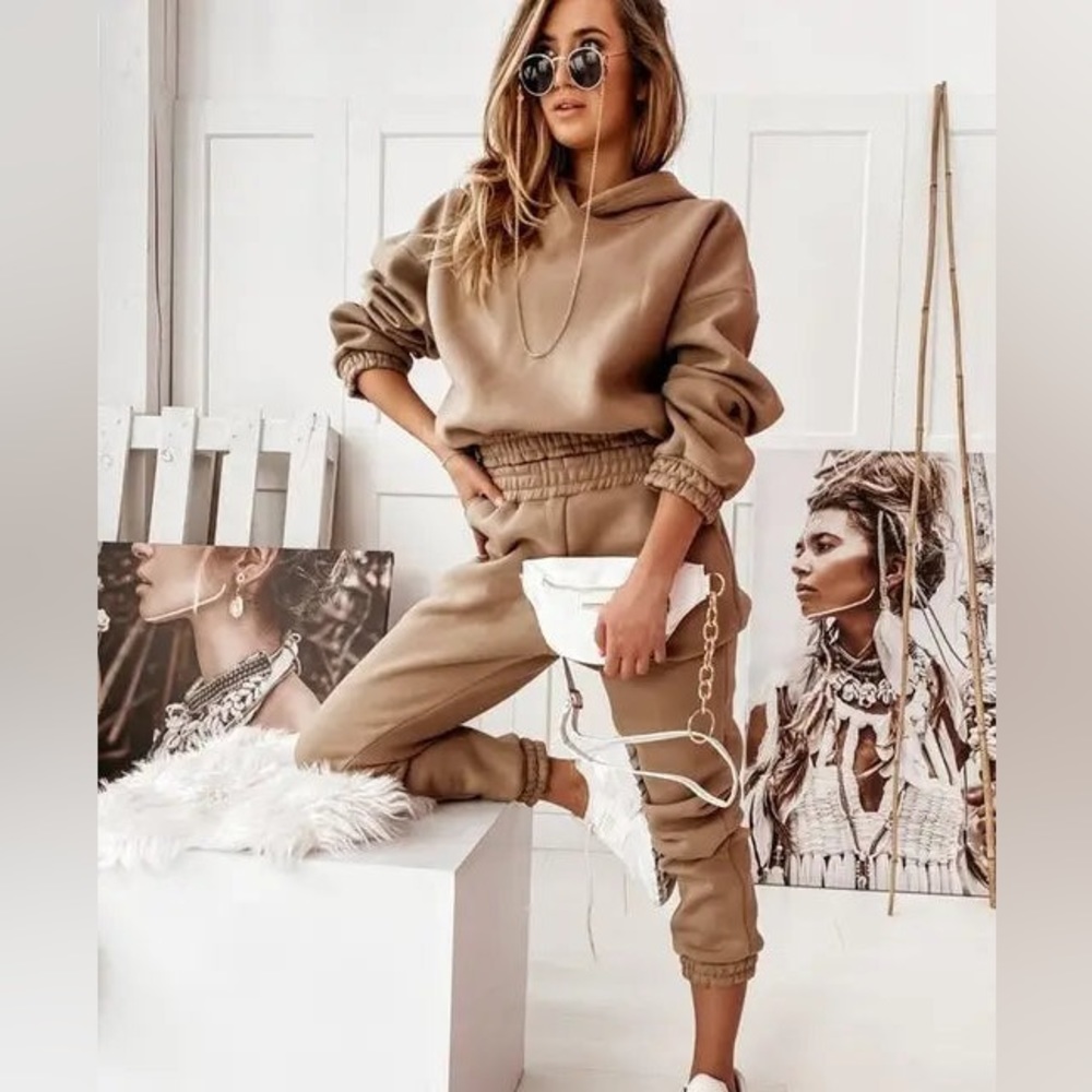 Hooded sweatsuit!